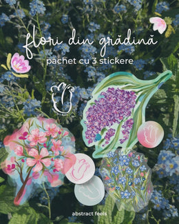 Pachet stickere Flori din grădină